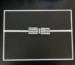 GIFT BOX - LG (Black, Stripe BowTie)